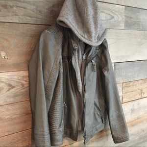 Sebby Collection Moto Leather Jacket